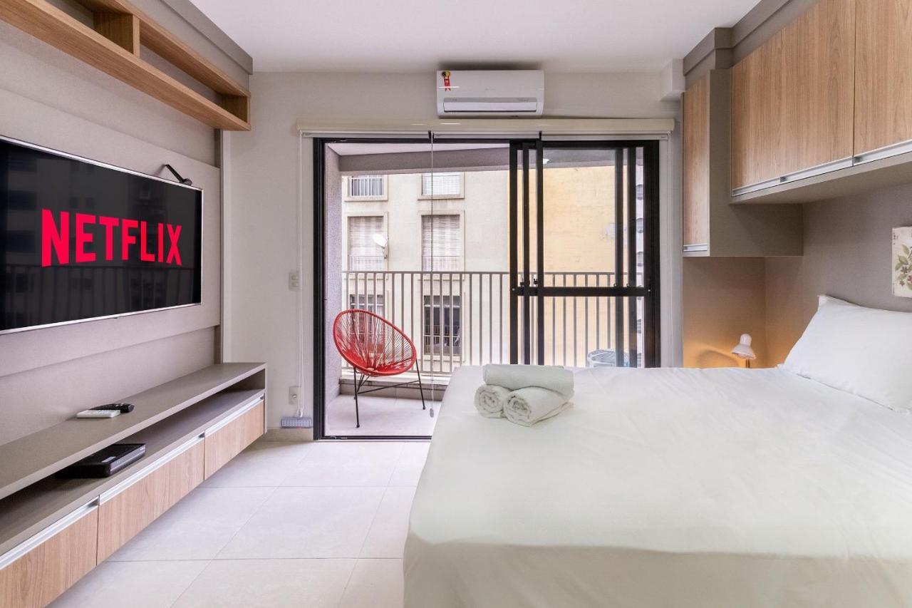 Com Tv Smart Perto Do Metro Republica Apartamento